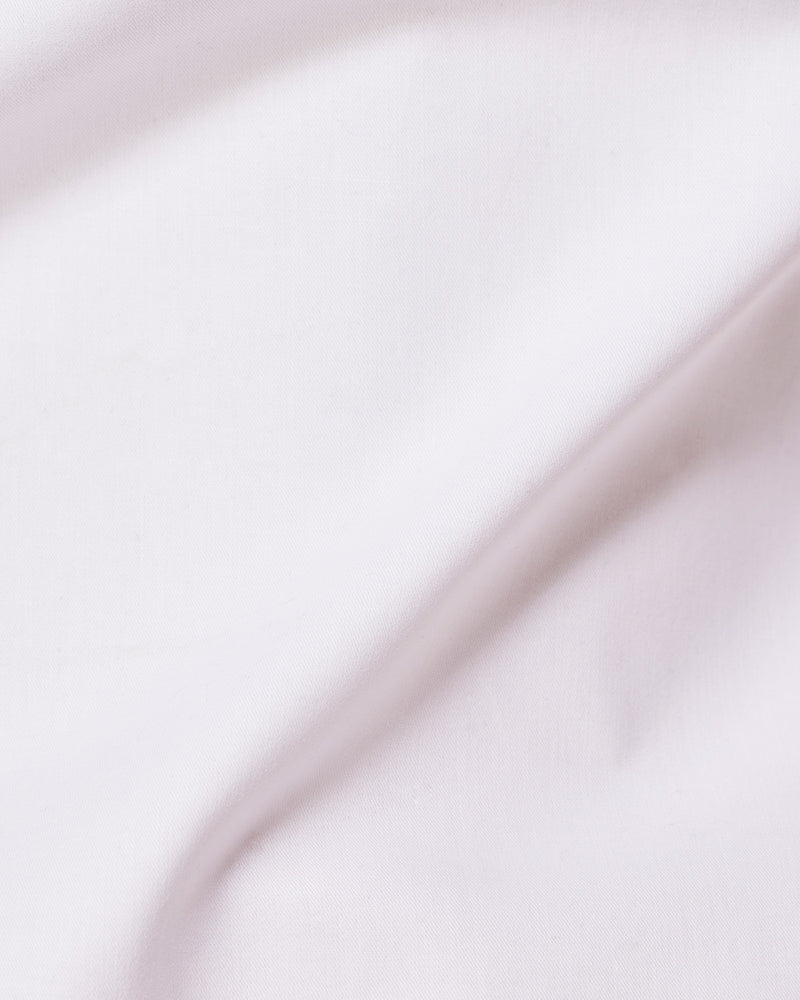 BSC x ALB | Crimson Accent Popover Shirt - White