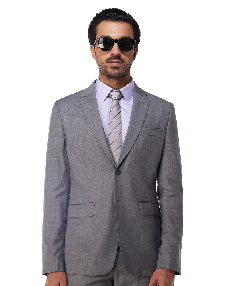 The Exquisite Blended Wool Jacket - Grey