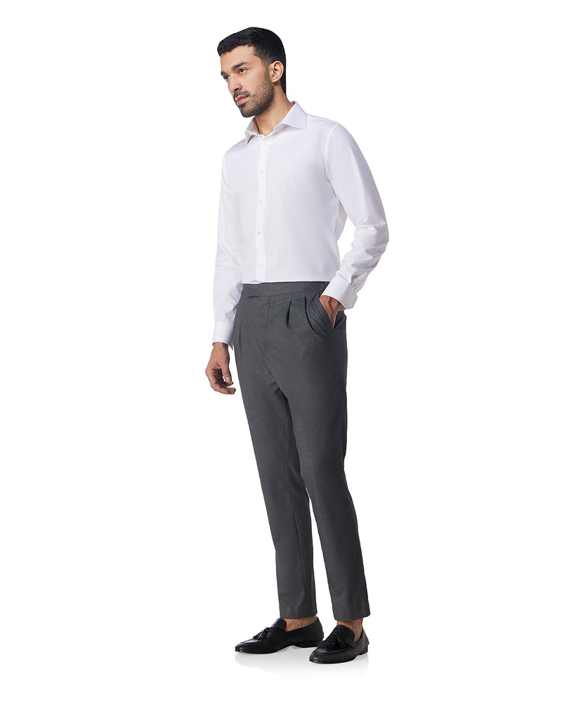 White Smooth Cotton Poplin Shirt