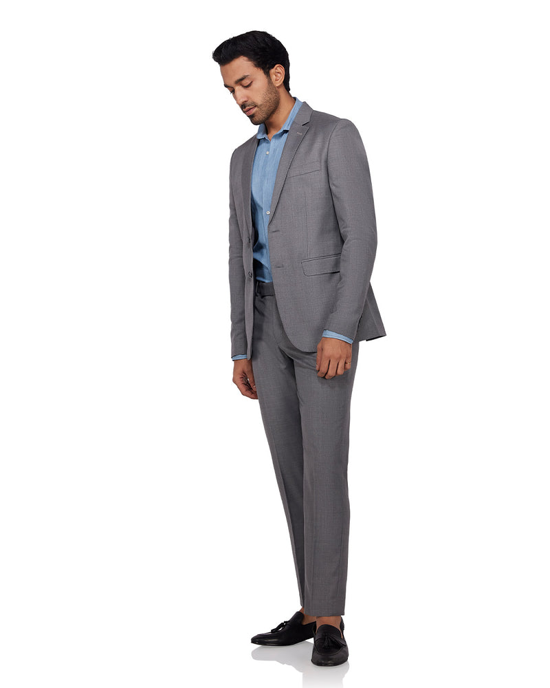 The Ashbury Blended Wool Blazer - Grey