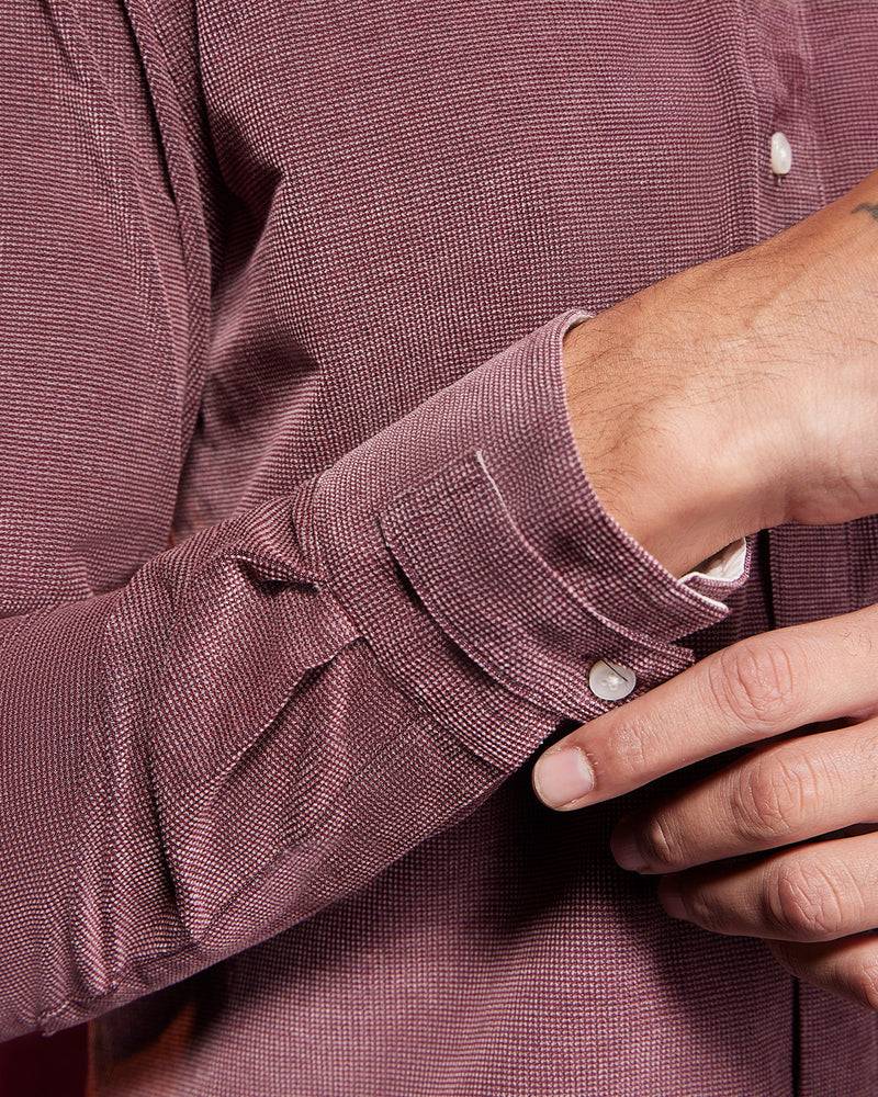 BSC x ALB | Groove Corduroy Shirt - Maroon