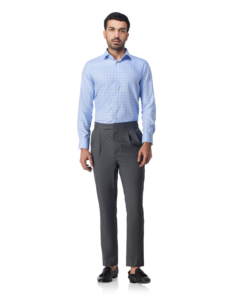Blue Glen Plaid Checked Shirt