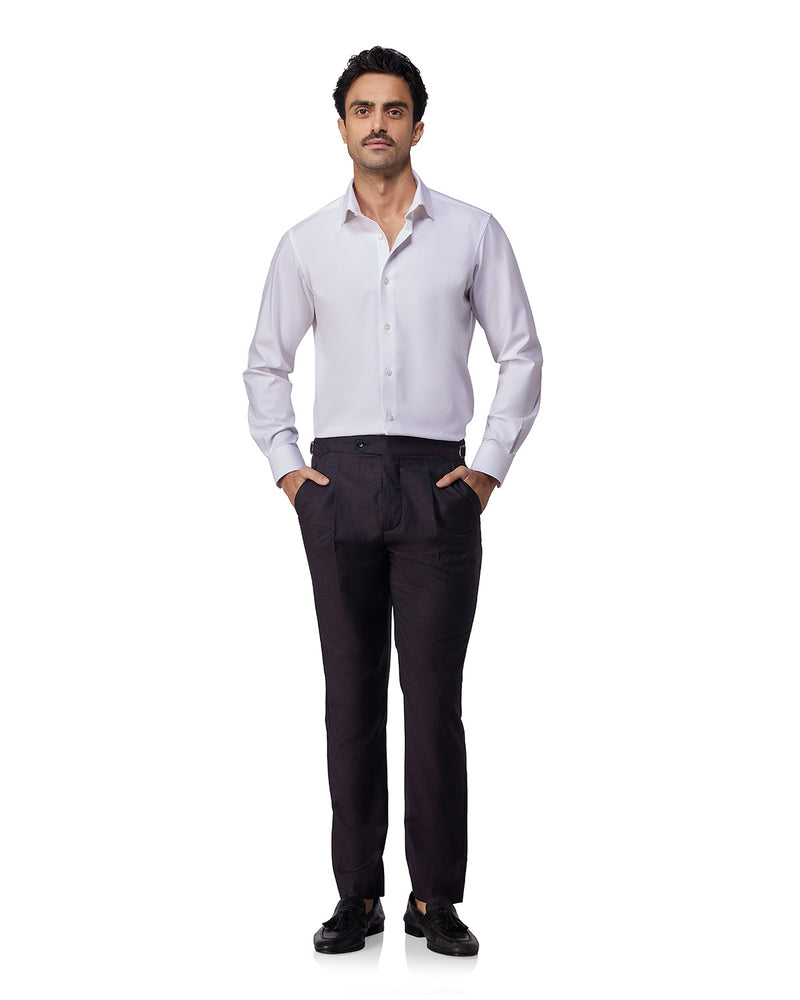 White Stretch Oxford Shirt