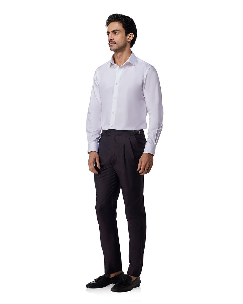 White Bold Twill Shirt