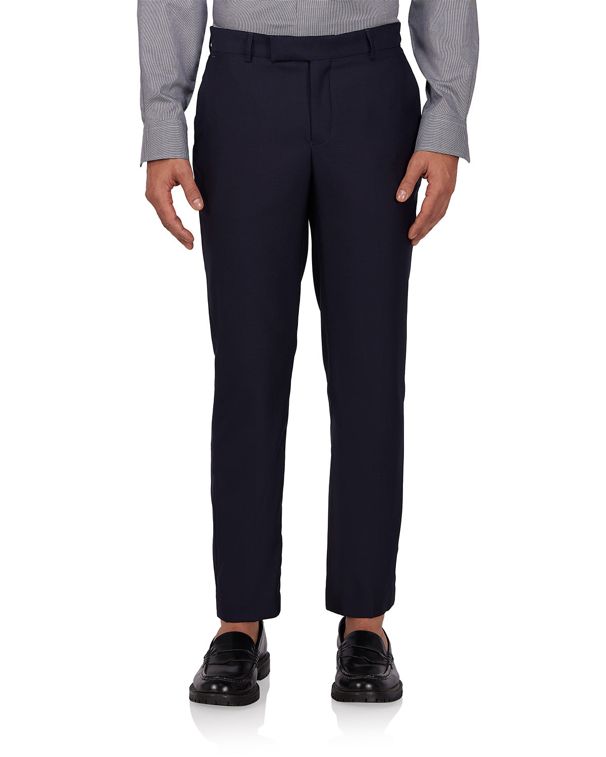 Veritas Merino Wool Dress Pants - Navy