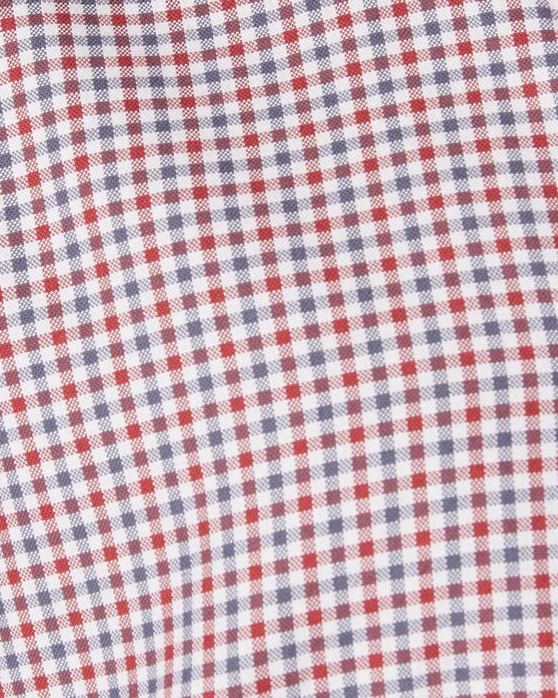 Red & Grey Oxford Checked Shirt