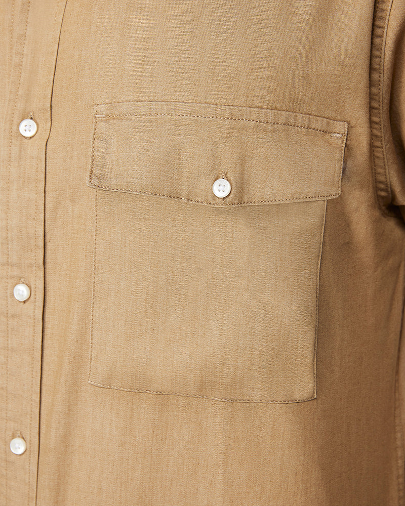 Beige Denim Shirt