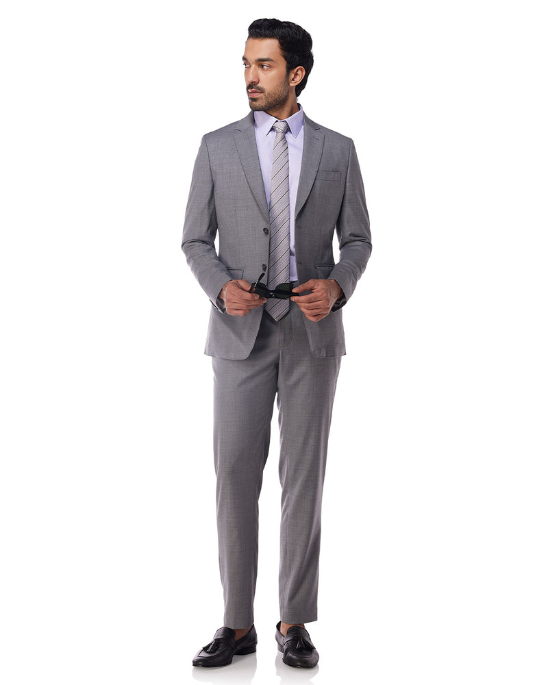 The Exquisite Blended Wool Jacket - Grey