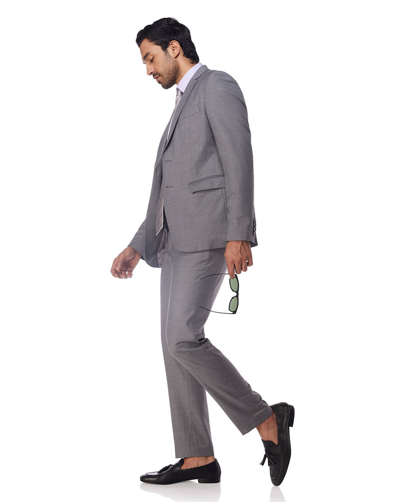 The Exquisite Blended Wool Jacket - Grey