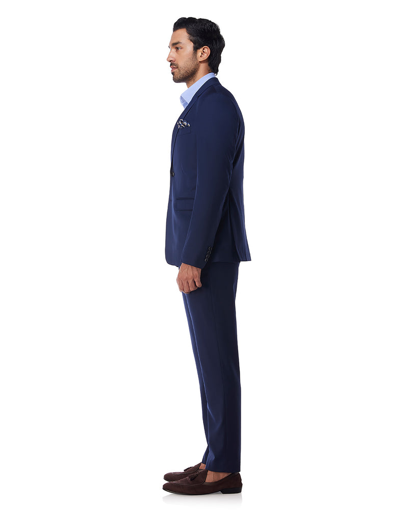 The Exquisite Blended Wool Jacket - Navy