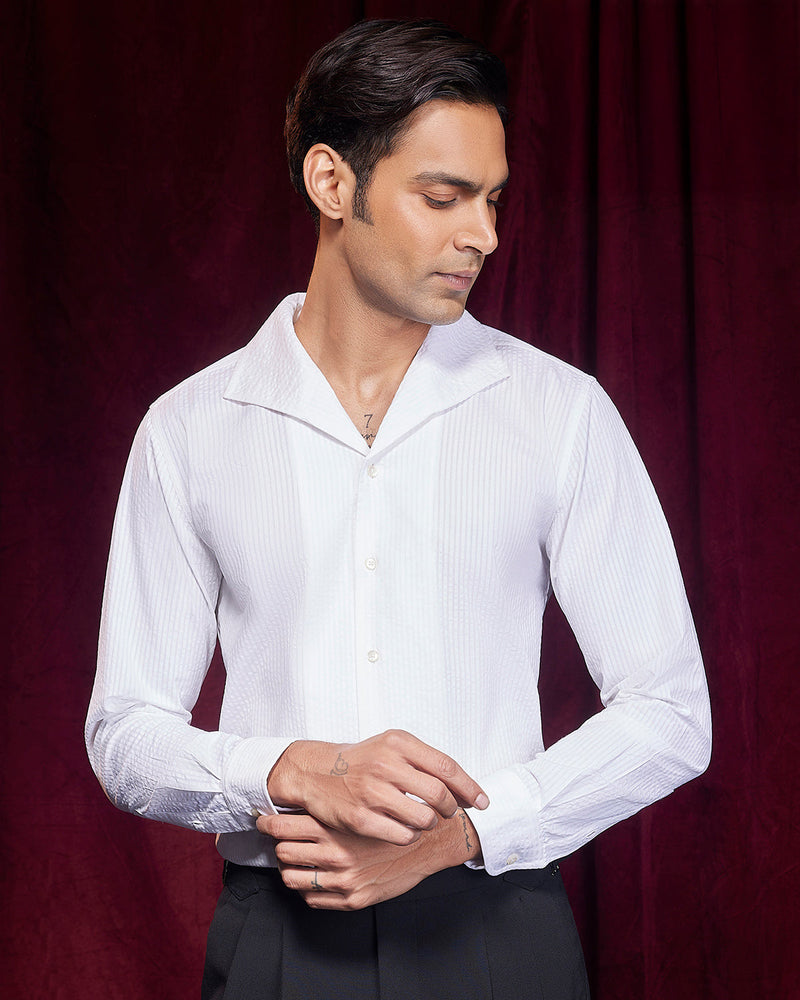 BSC x ALB | Lumiere Seersucker Shirt - White