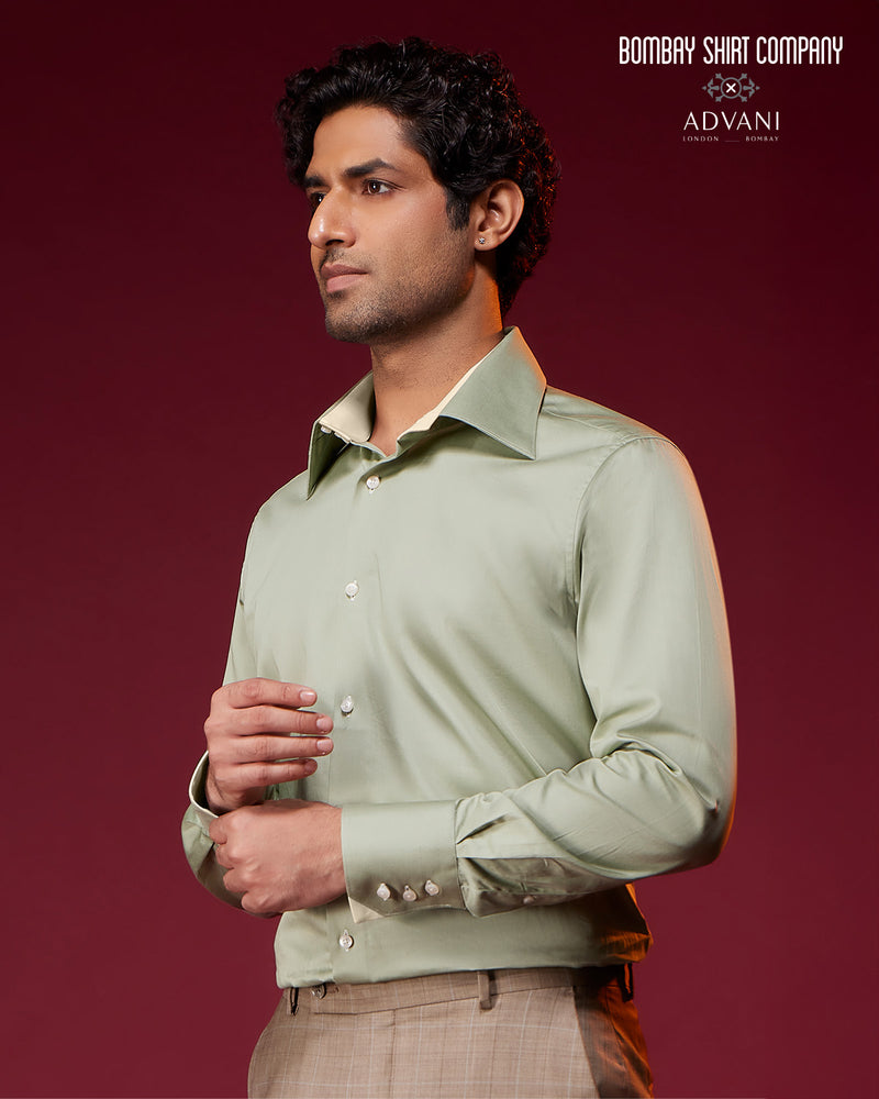 BSC x ALB | Gatsby Shirt - Metallic Green