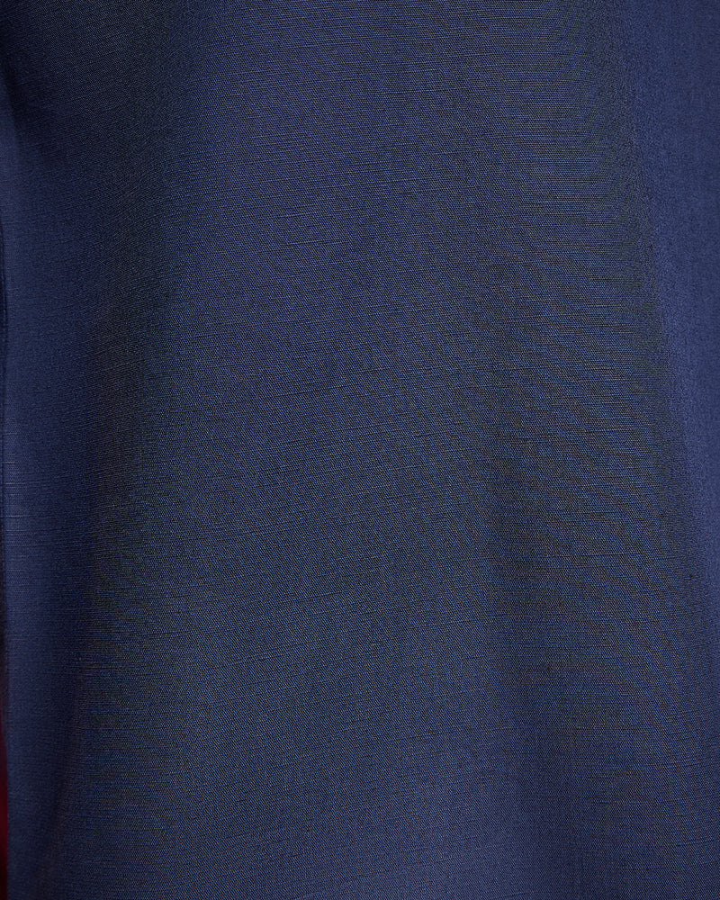 BSC x ALB | Riviera Cotton Linen Popover Shirt - Navy