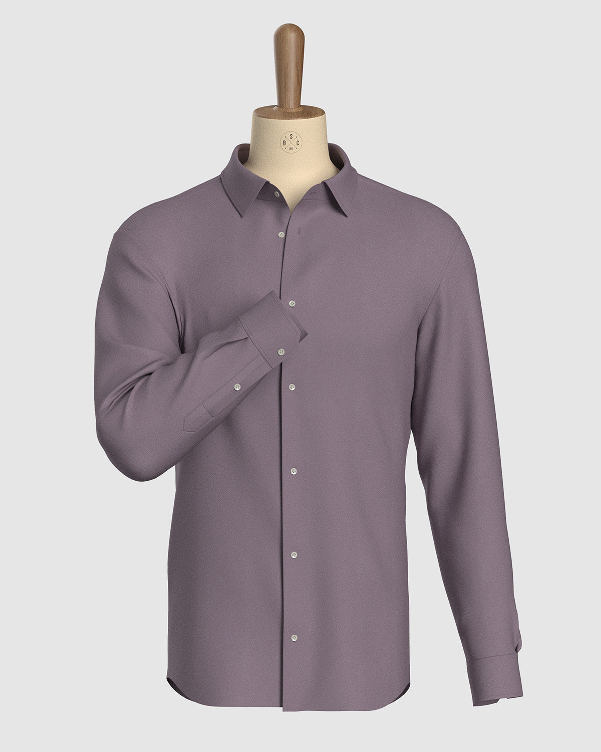 Wrinkle-Free Bamboo-Blend Shirt - Mauve