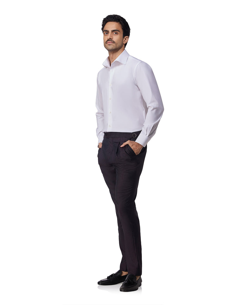 White Stretch Oxford Shirt