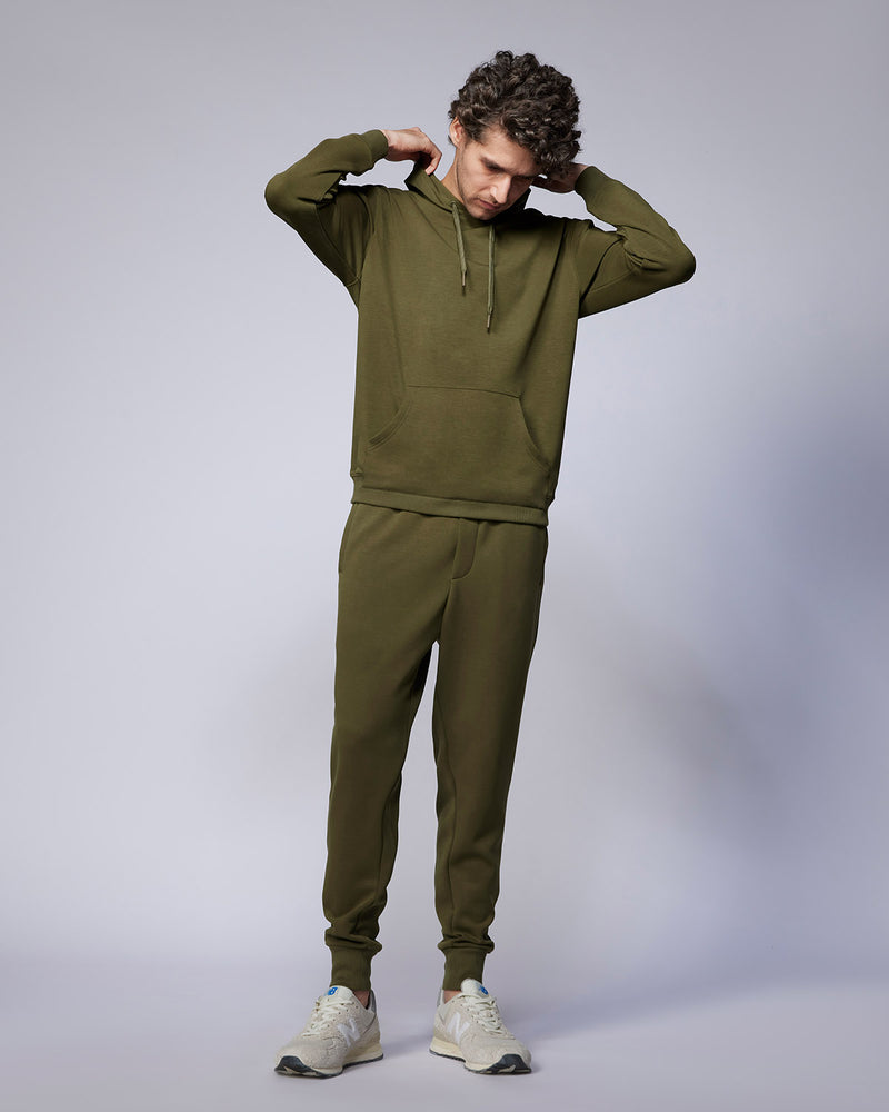 Luxe Travel Pullover Hoodie - Olive