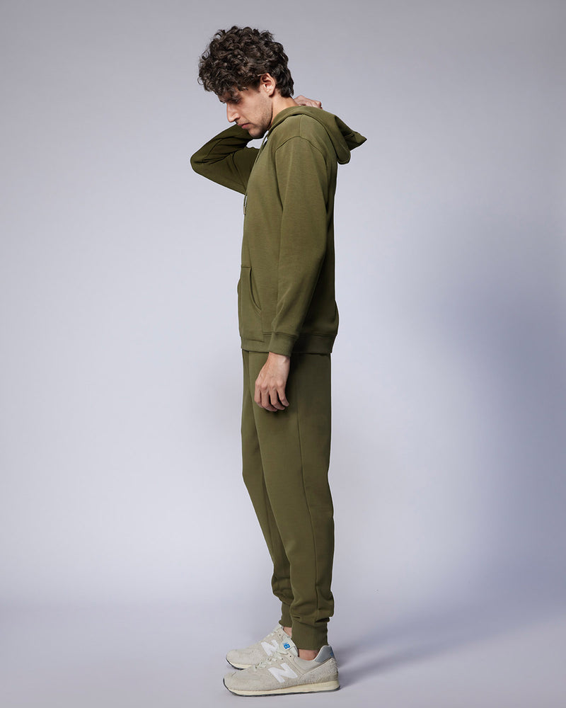 Luxe Travel Pullover Hoodie - Olive