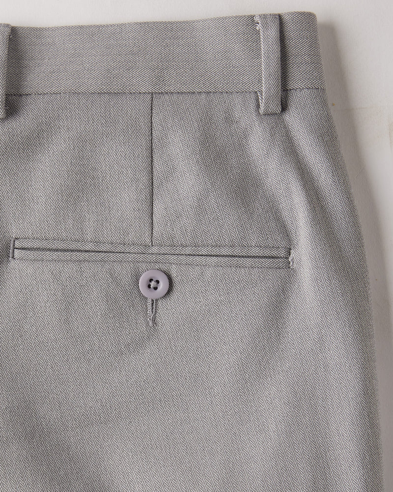 Valiant Herringbone Dress Pants - Grey