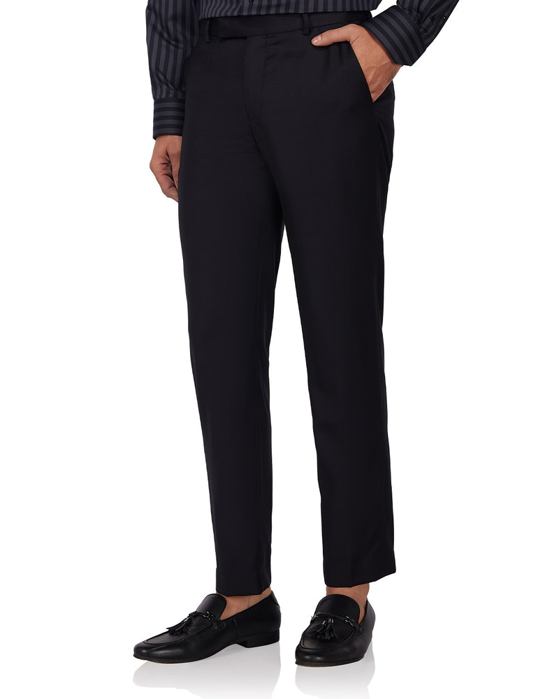 Veritas Merino Wool Dress Pants - Black