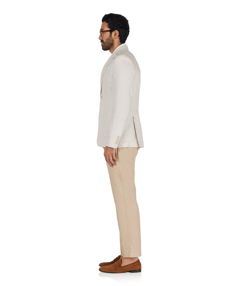 The Chestnut Ridge Linen Blazer - Ecru