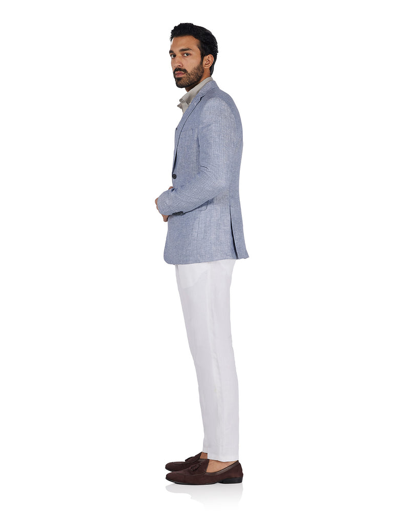 The Flintfield Linen Blazer - Grey