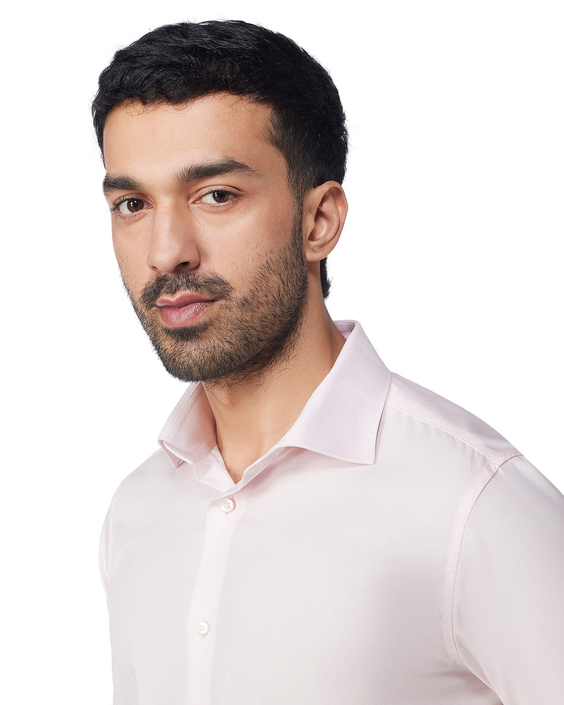 Pink Cotton Poplin Shirt