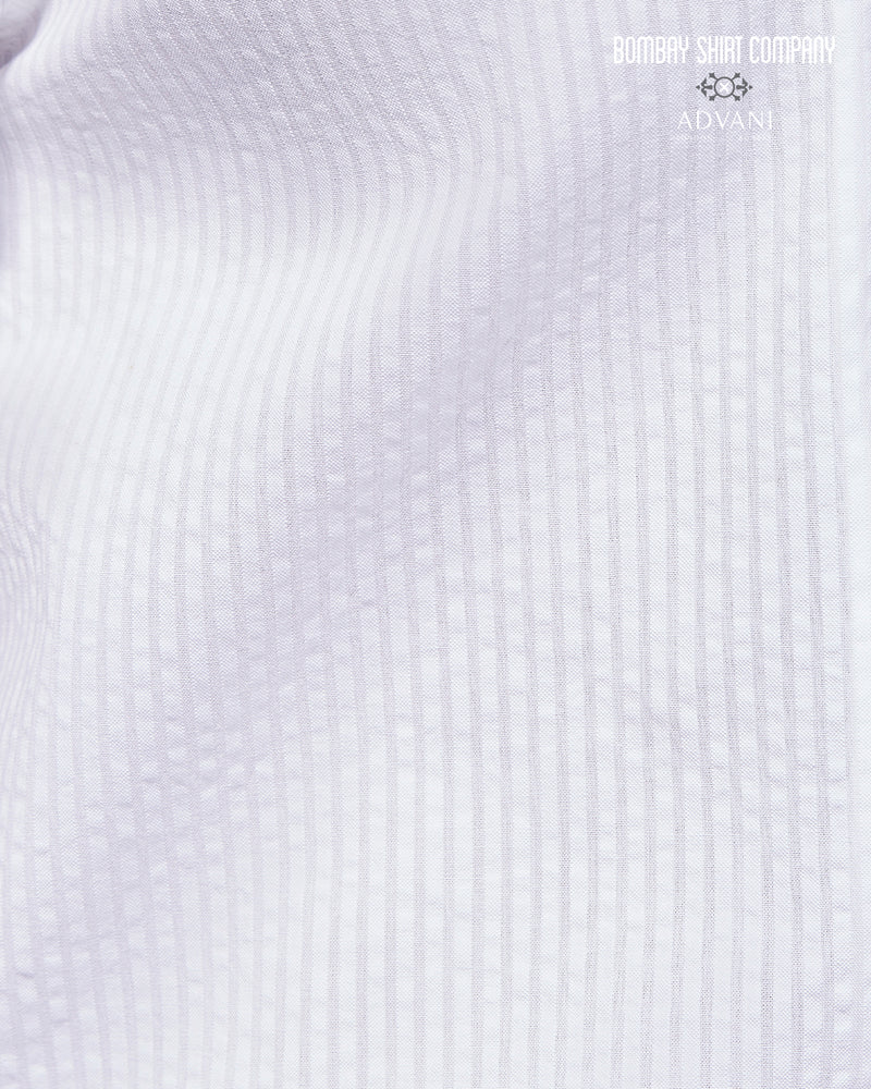 BSC x ALB | Lumiere Seersucker Shirt - White