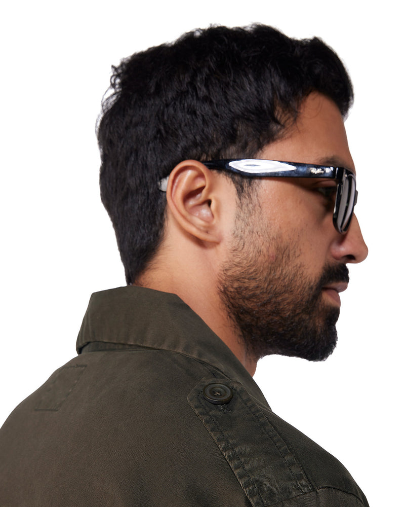 Ashcroft Washed Twill Shacket - Olive