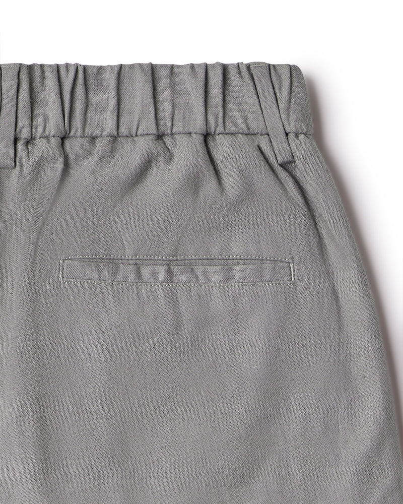 Palmscape Cotton Linen Pants - Light Grey