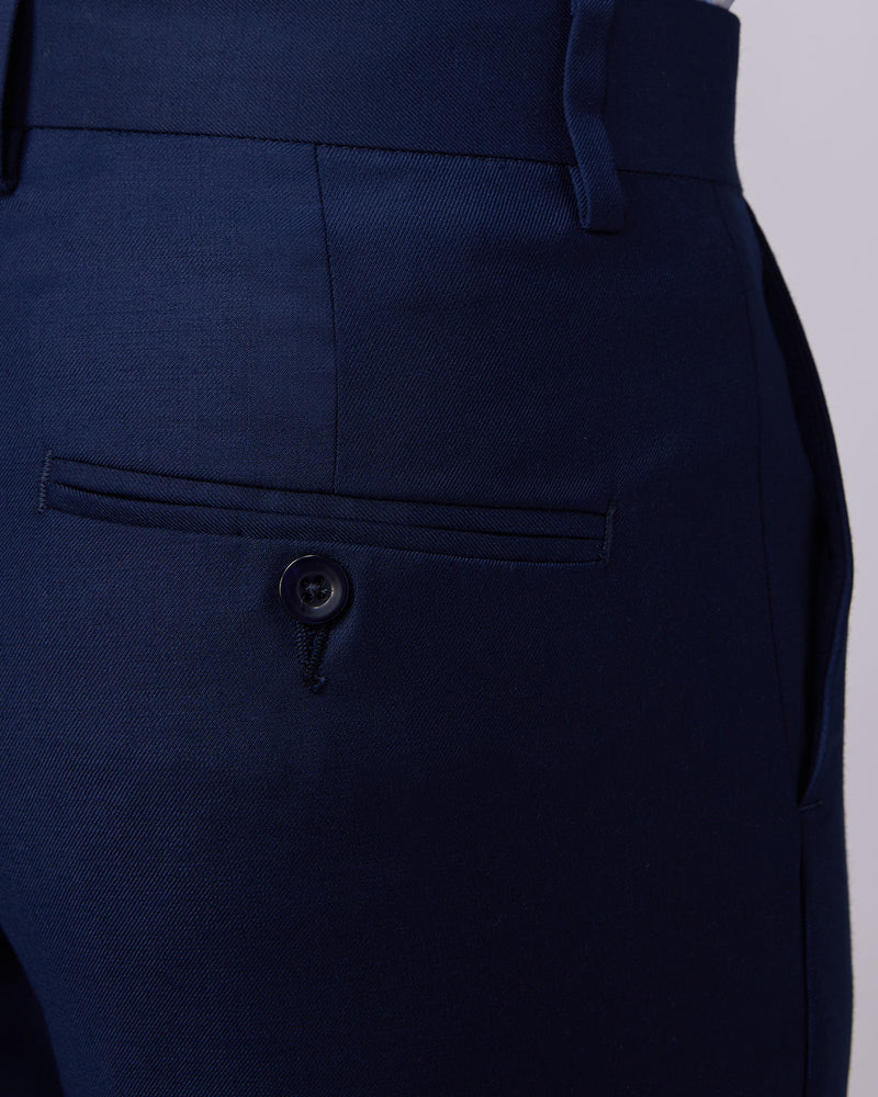 Exquisite Blended Wool Dress Pants - Navy