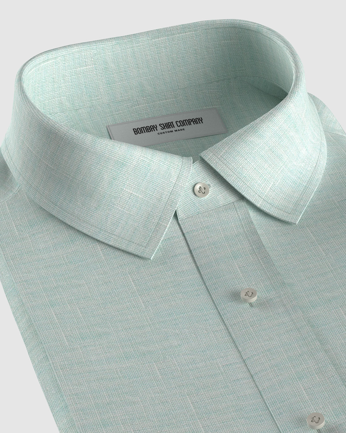 100% Linen Shirt - Light Green