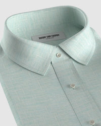 100% Linen Shirt - Light Green