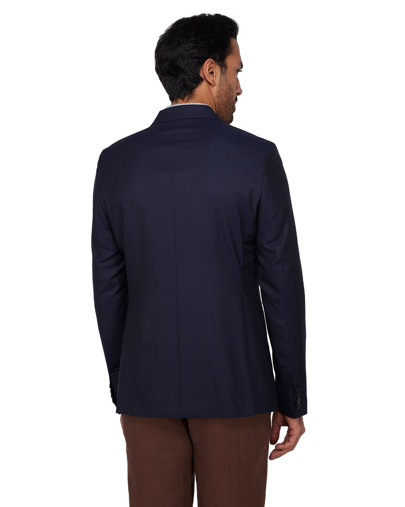 The Dewpoint Checked Blazer - Navy