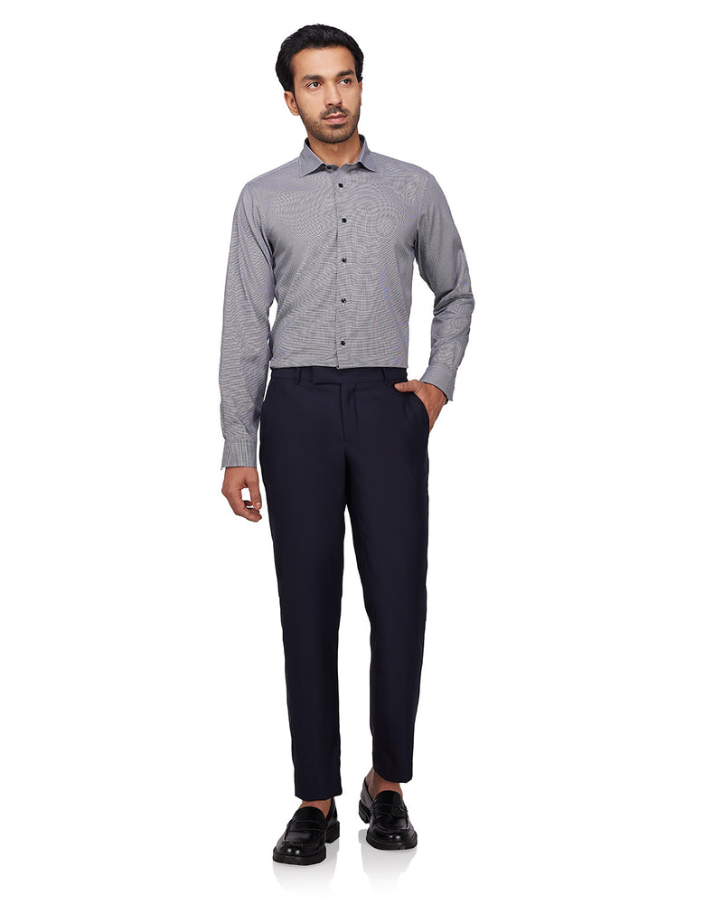 Veritas Merino Wool Dress Pants - Navy