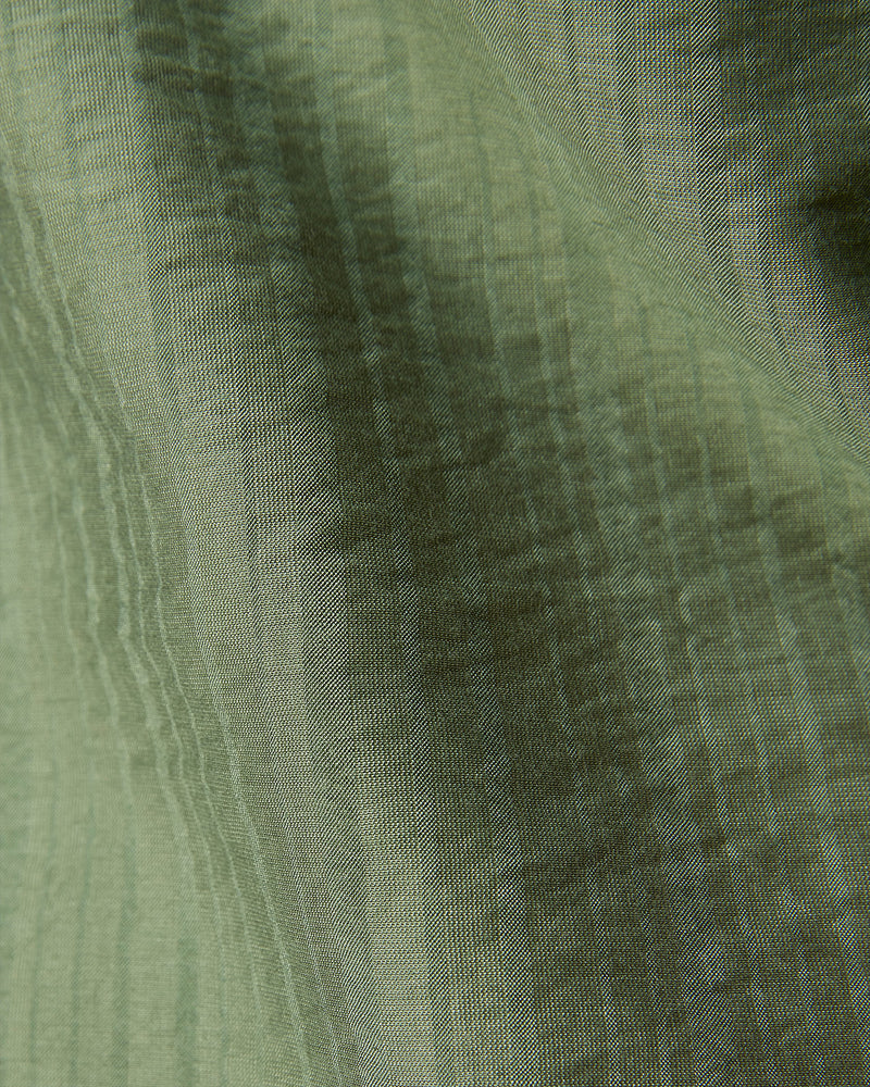 Green Half-Sleeve Self-Striped Dobby Shirt
