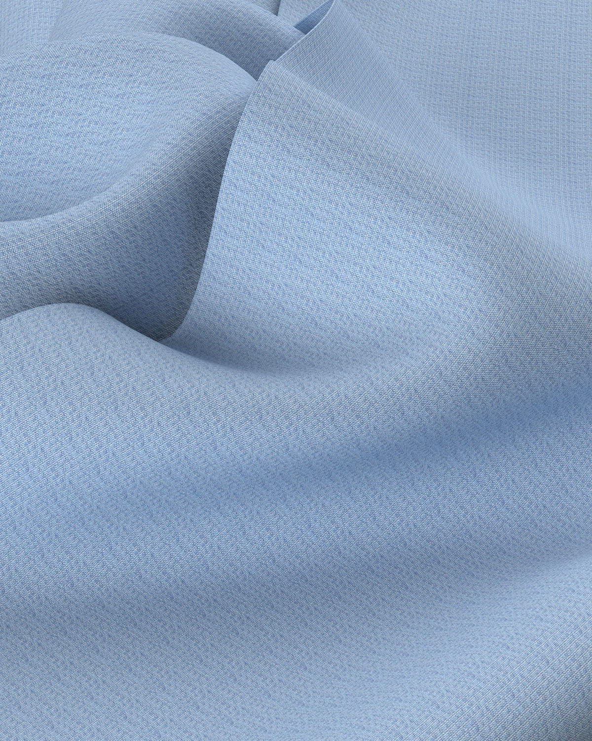Wrinkle-Free Bamboo-Blend Dobby Shirt - Light Blue