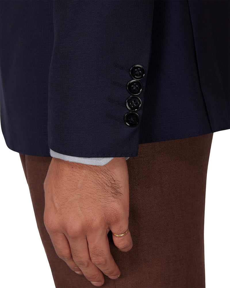 The Dewpoint Checked Blazer - Navy