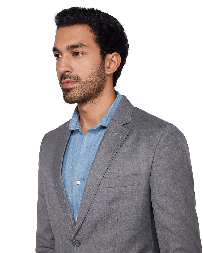 The Ashbury Blended Wool Blazer - Grey