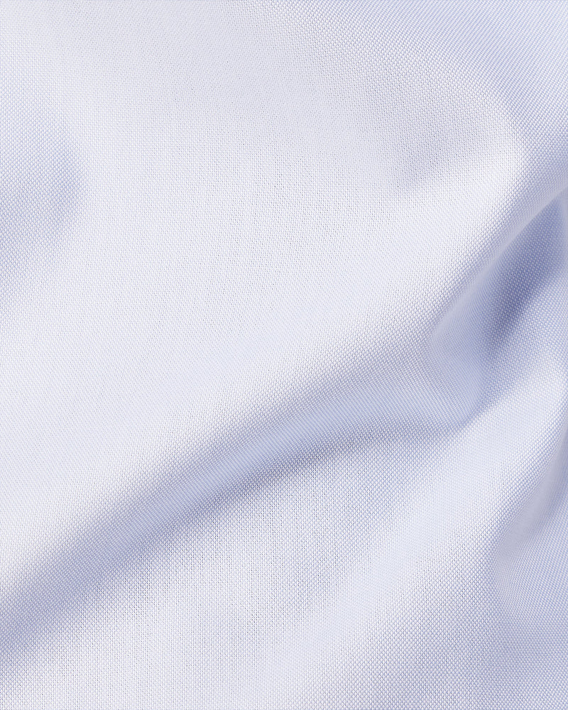 Blue Cotton Dobby Shirt