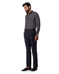 Grey Melange Oxford Shirt