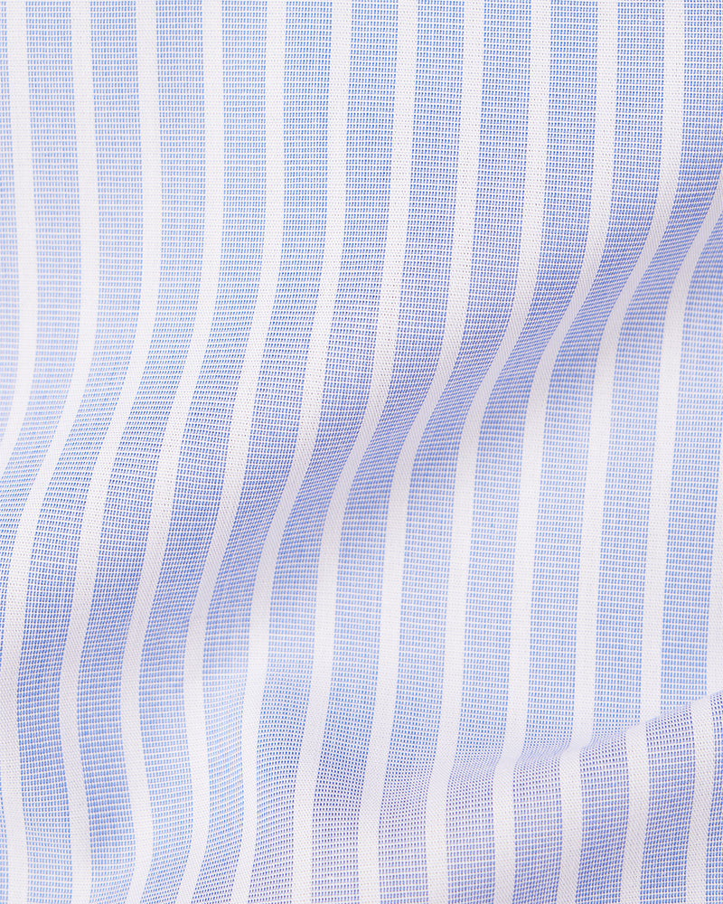 Lavender Dobby Striped Shirt