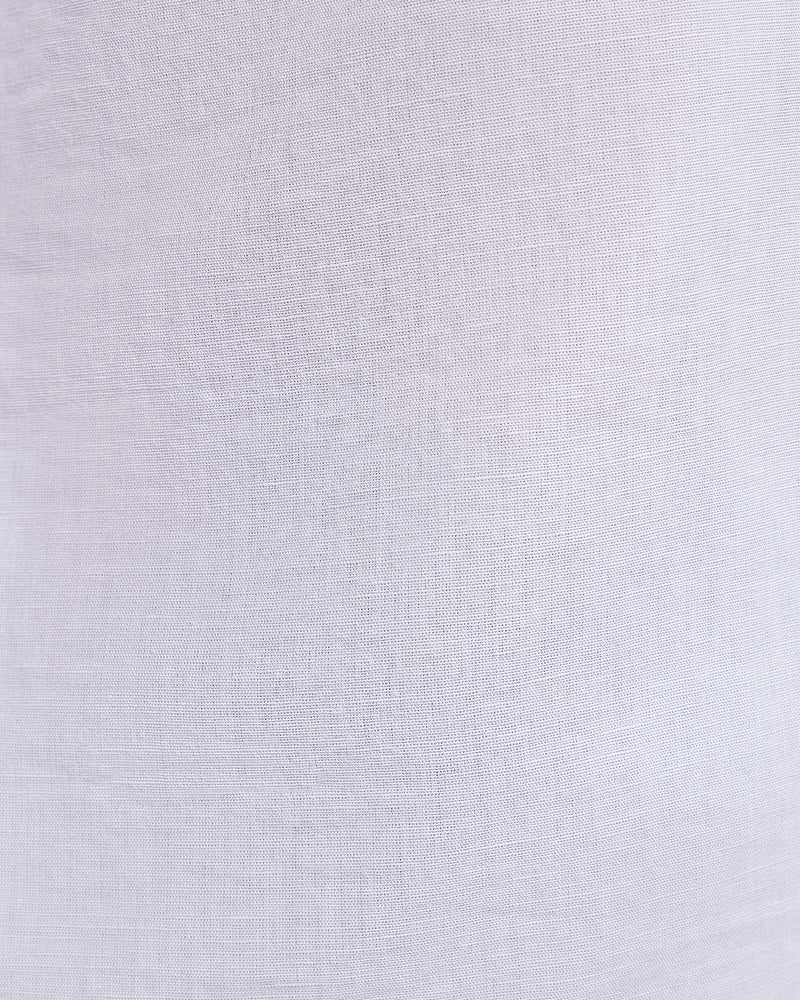 BSC x ALB | Riviera Cotton Linen Popover Shirt - White