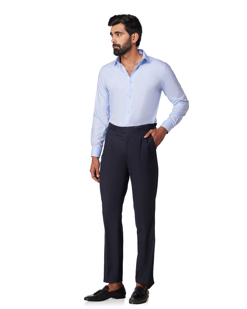 Light Blue Circular Dobby Shirt