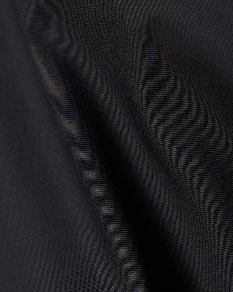 Black Smooth Cotton Poplin Shirt