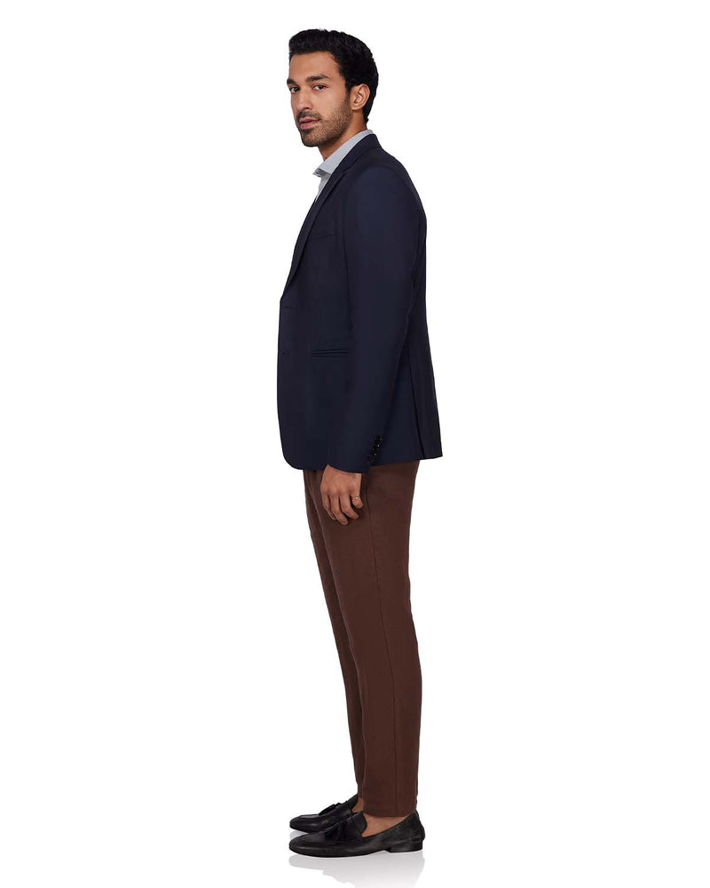 The Dewpoint Checked Blazer - Navy