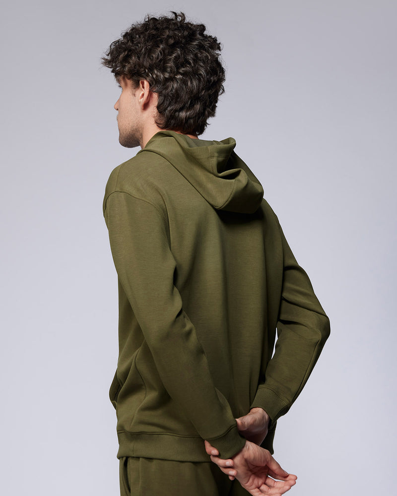 Luxe Travel Pullover Hoodie - Olive
