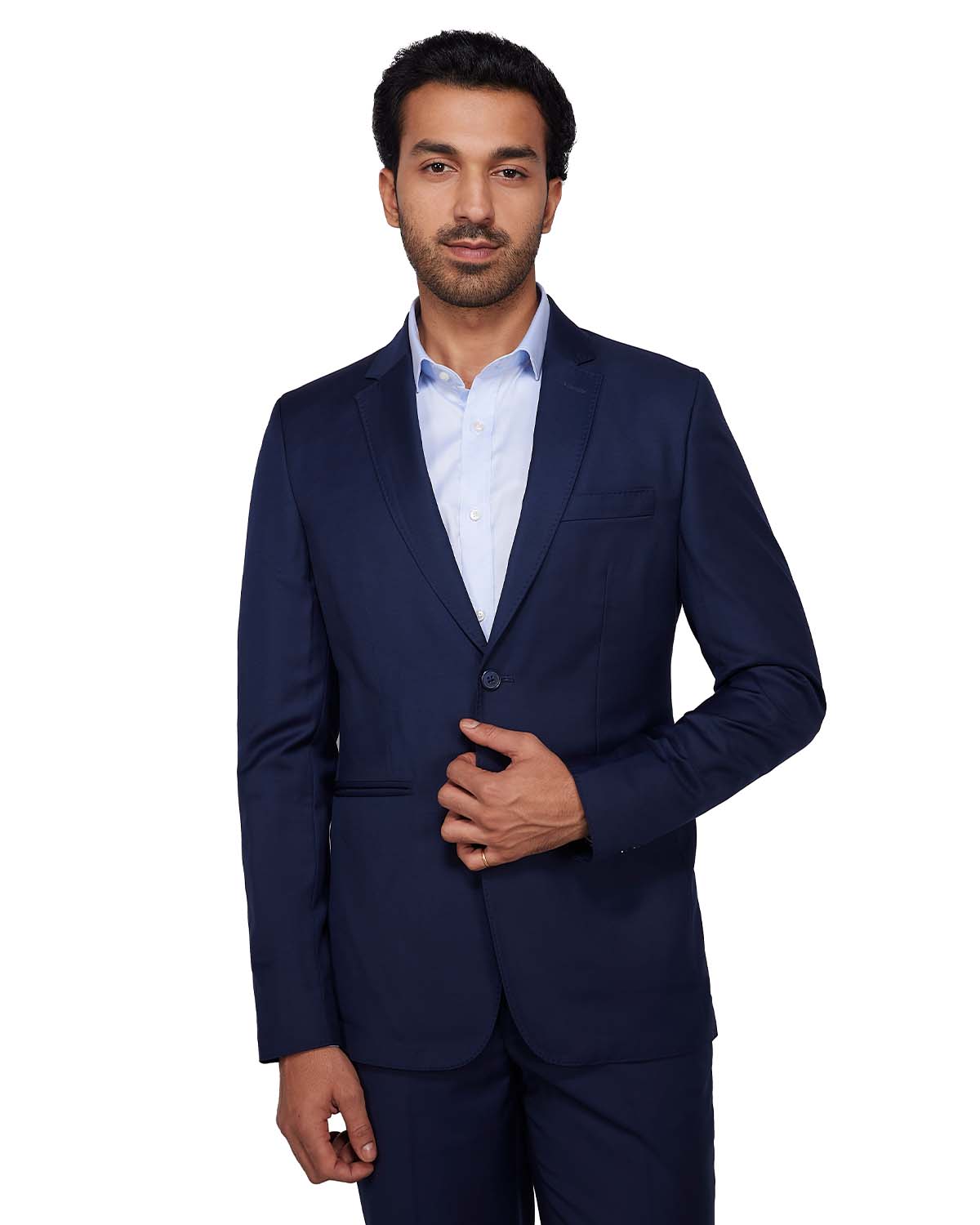 The Cresta Blended Wool Blazer - Navy
