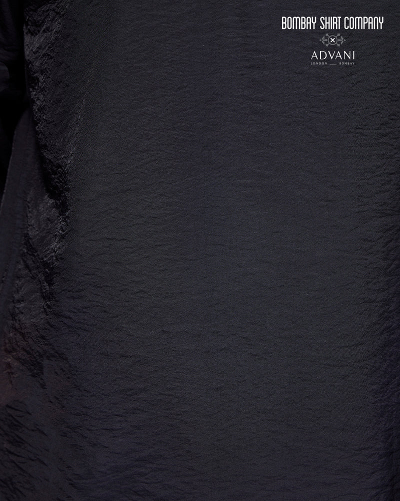 BSC x ALB | Solstice High-Neck Zipper Shirt - Black