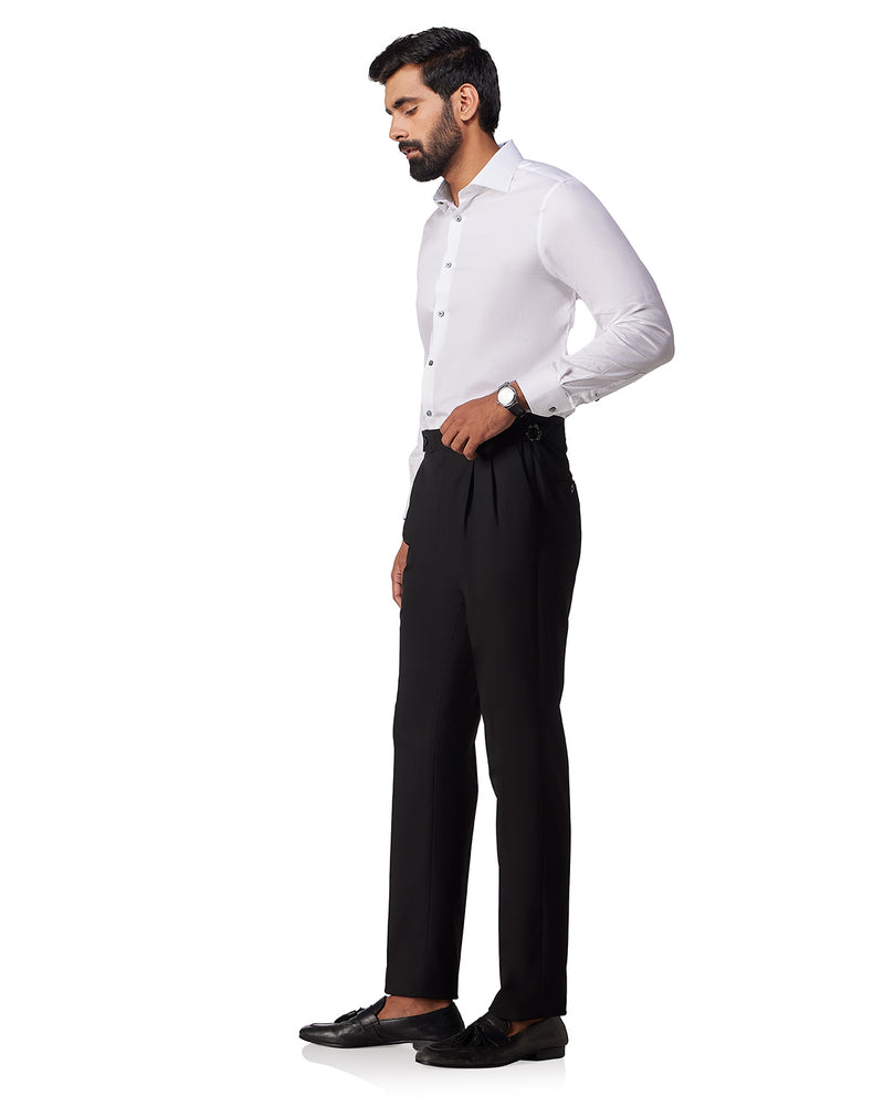 White Giza Cotton Satin Shirt