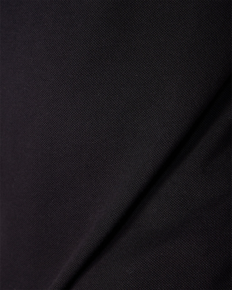 Signature Button Polo T-Shirt - Black